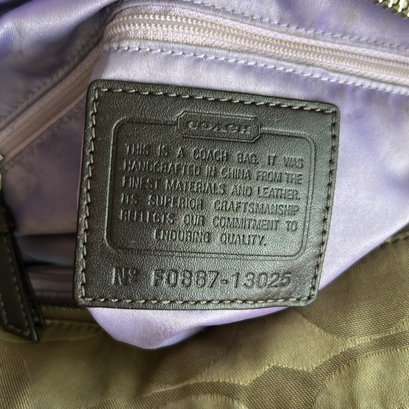Coach Tan and Brown Signature Shoulder Bag - Picture 16 of 17